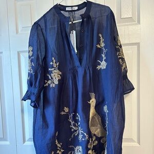 Navy blue dress with tags. Size 12